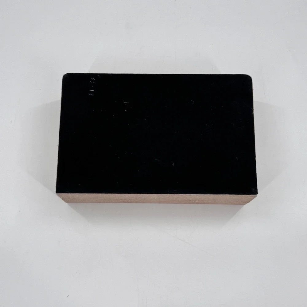 Faux Shagreen Decorative Storage Box Ivory Blush Brass Handle